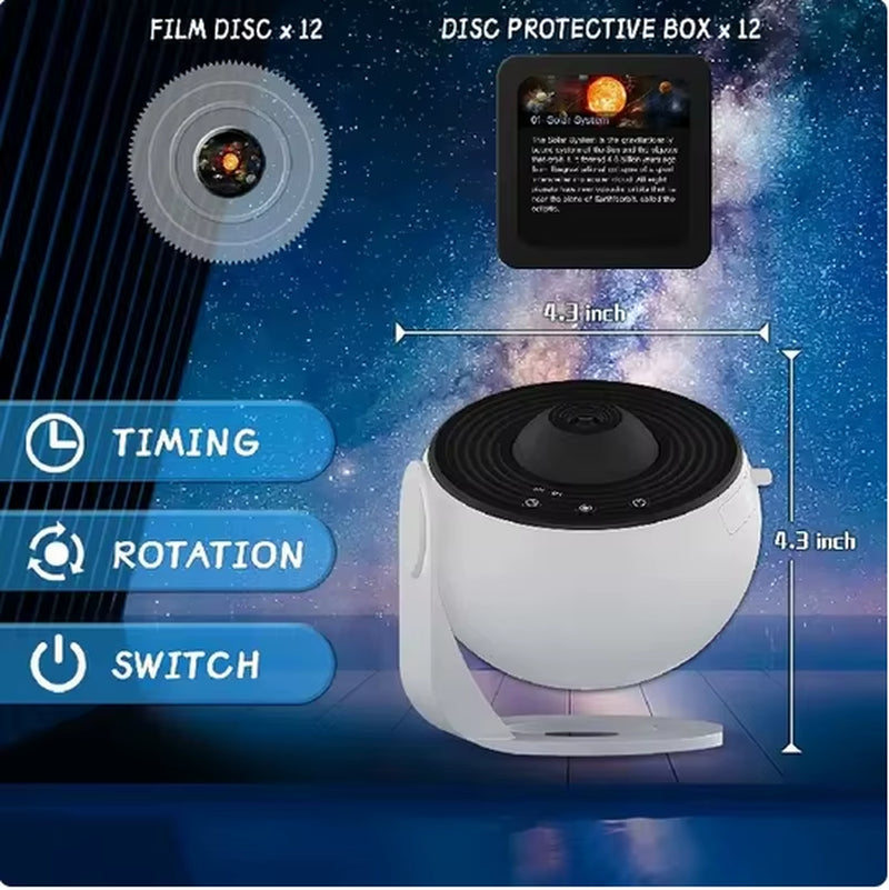 Galaxy Projector Night Light 360° Rotating Starry Sky LED Lamp for Kids Bedroom Home Decor & Gifts