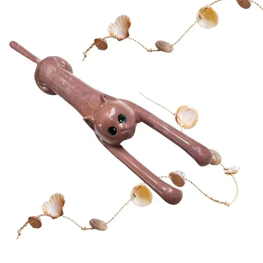 Funny Basswood Cat Back Scratcher Body Itching Stick Therapeutic Self-Massager Wood Light Durable Creative Gifts Dropshipping