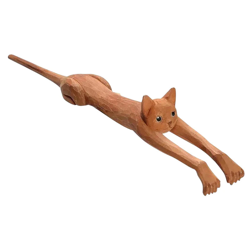 Funny Basswood Cat Back Scratcher Body Itching Stick Therapeutic Self-Massager Wood Light Durable Creative Gifts Dropshipping